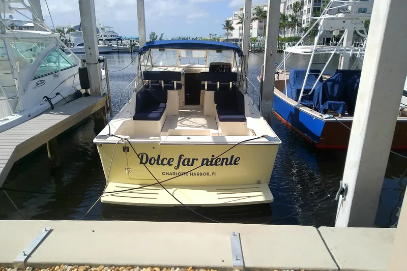 Slide: The Image of 2004 Mainship 34 Pilot II docked at Charlotte Harbor, Florida marina. - 9