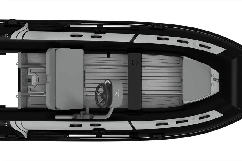 Slide: The Image of Top view of 2026 Highfield Classic 380 FCT inflatable boat, showcasing interior layout. - 3