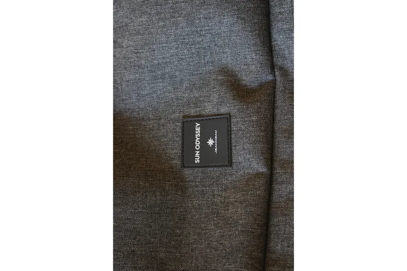 Slide: The Image of Gray fabric with a "Sun Odyssey" label, Jeanneau Sun Odyssey 415, 2026 model. - 21
