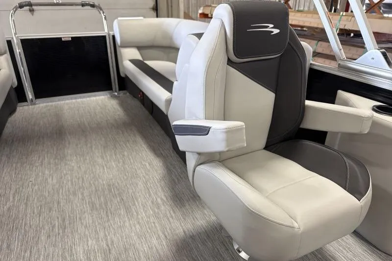 Slide: The Image of 2026 Bennington 22 SSRSF boat interior with luxurious seating and modern design. - 24