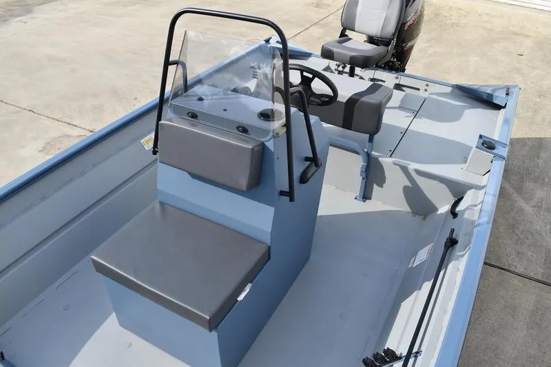 Slide: The Image of Trailer wheel with black alloy rim on a Lowe Roughneck RX2070 CC, 2026 model. - 39