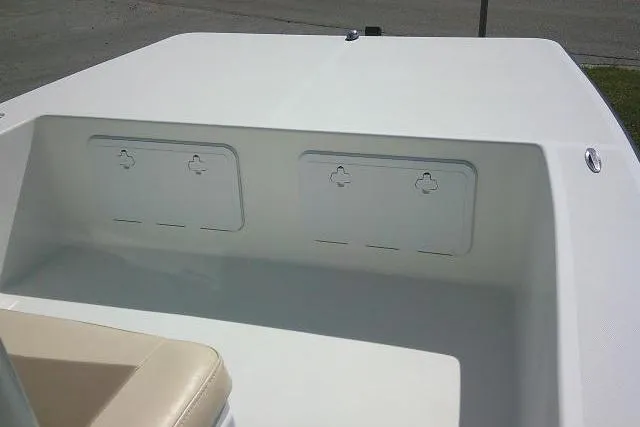 Slide: The Image of 2018 KenCraft 2060 BAYRIDER boat interior with storage compartments. - 10