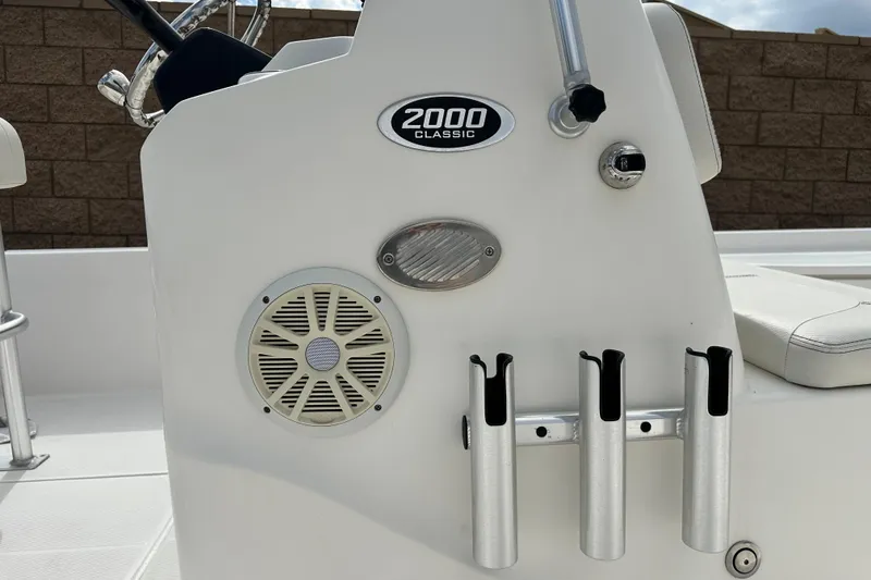 Slide: The Image of Open storage compartments on a 2020 Blue Wave 2000 Classic boat deck. - 7