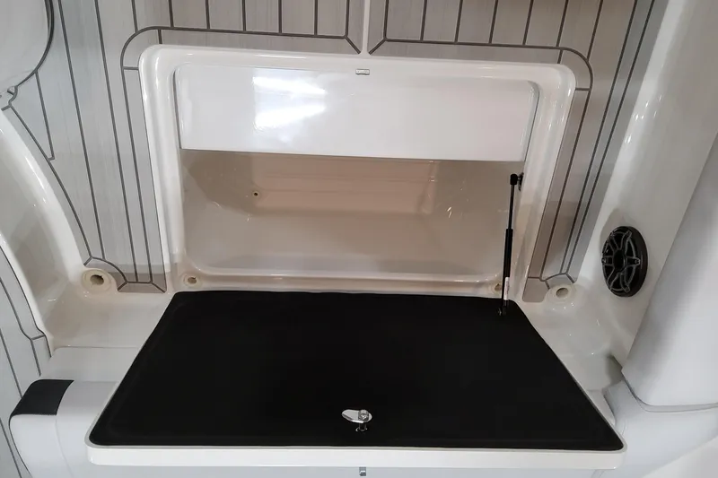 Slide: The Image of 2026 Formula 350 Crossover Bowrider OB storage compartment with sleek design and modern features. - 23