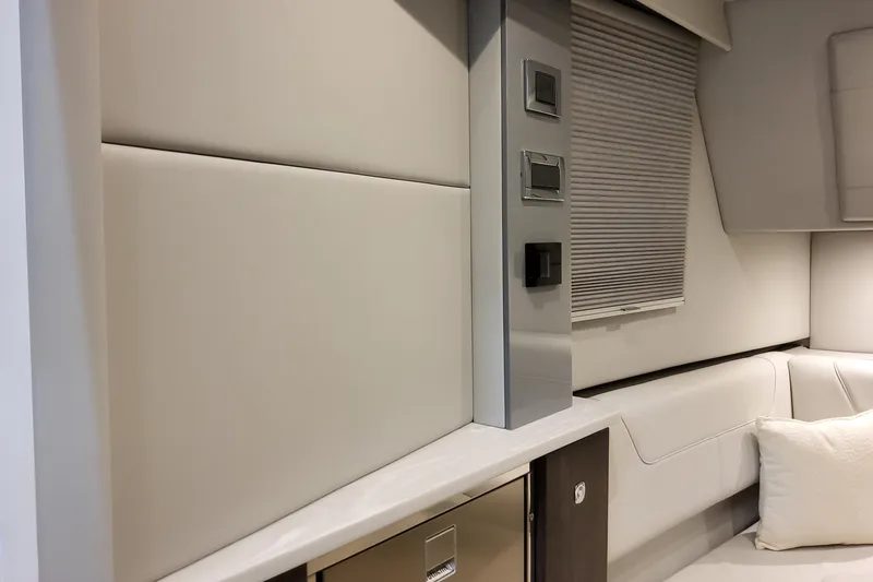 Slide: The Image of Interior of 2026 Formula 380 Super Sport Crossover OB, featuring modern design and comfortable seating. - 105