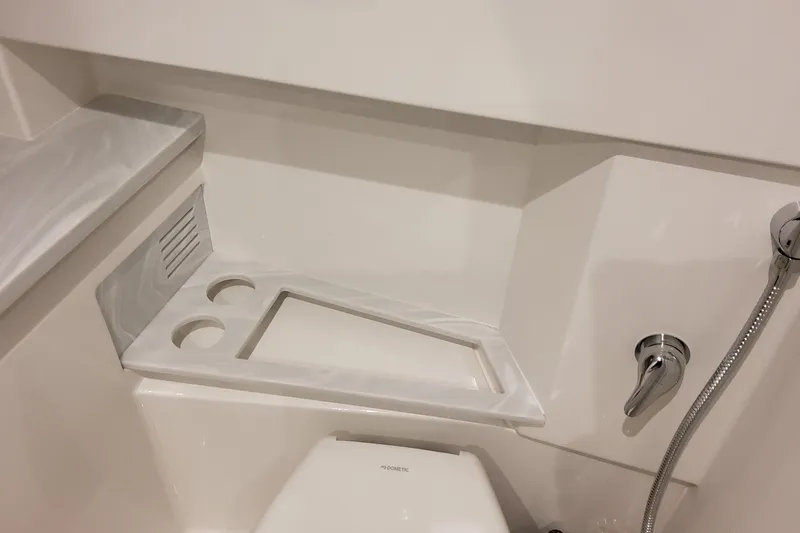 Slide: The Image of Modern bathroom interior of 2026 Formula 380 Super Sport Crossover OB boat. - 125