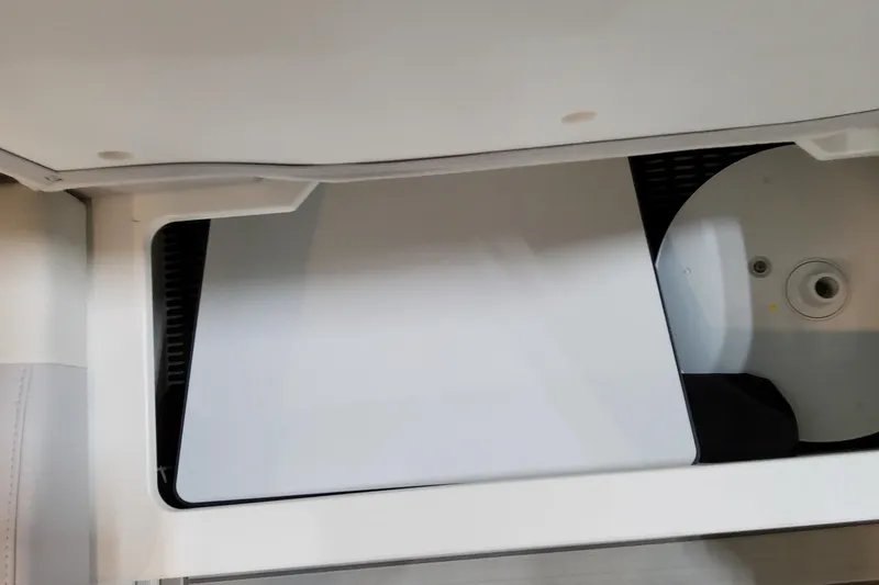 Slide: The Image of Storage compartment in 2026 Formula 380 Super Sport Crossover OB boat. - 127