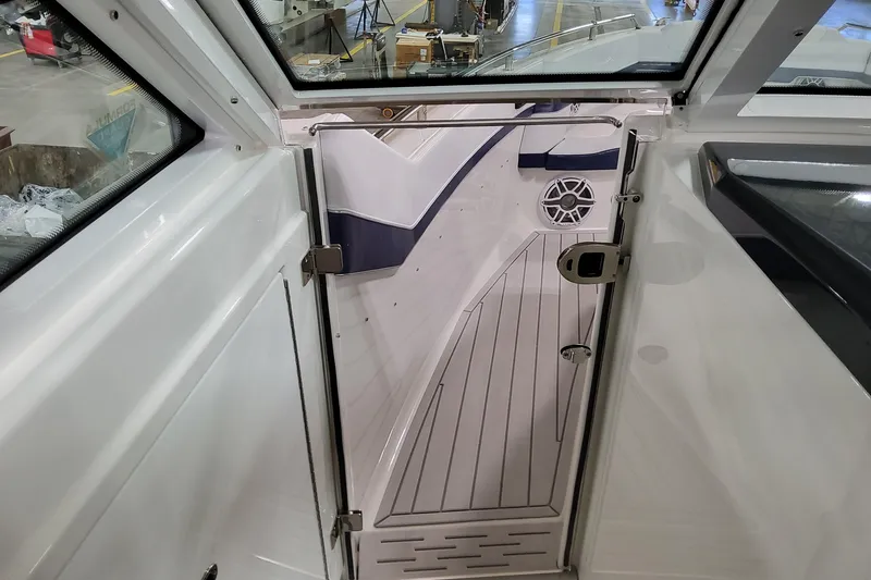 Slide: The Image of 2026 Formula 380 Super Sport Crossover OB interior with sleek design and modern features. - 42