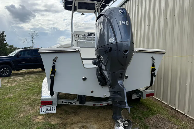 Slide: The Image of 2024 May-Craft 20 Cape Classic boat with Yamaha 150 engine on trailer. - 3