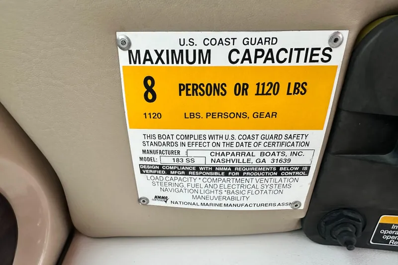 Slide: The Image of Hull identification number on red 2002 Chaparral 183 SS boat. - 18