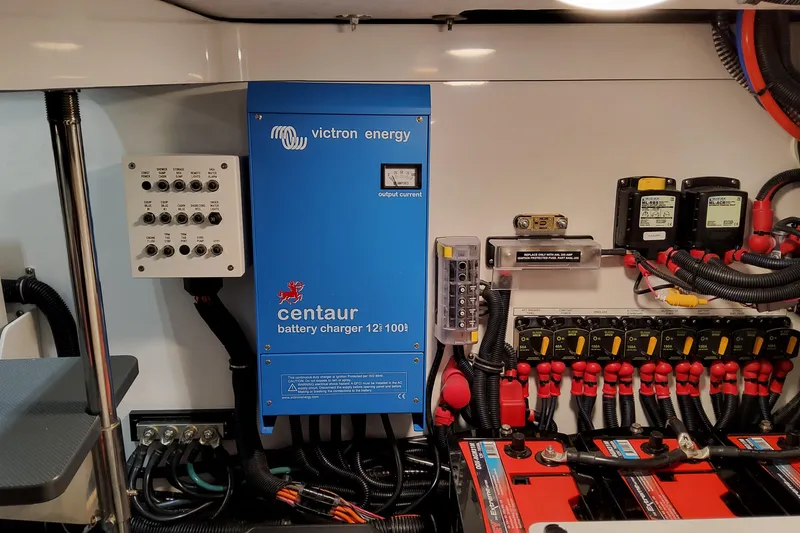 Slide: The Image of Electrical system of 2026 Formula 457 Center Console Fish with Victron Energy charger. - 15