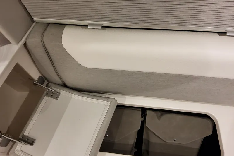 Slide: The Image of Interior storage compartment of 2026 Formula 457 Center Console Fish boat. - 77