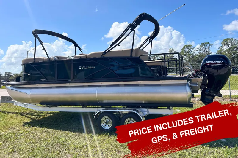 The Image of 2026 Sylvan Mirage 822 CLZ pontoon boat with trailer, GPS, and freight included. - 1