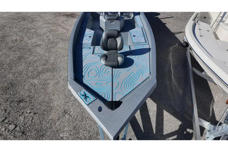 Slide: The Image of 2026 Xpress H24B Bay boat with stylish deck design and comfortable seating. - 12