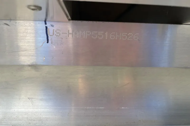 Slide: The Image of Hull identification number on 2026 Harris Grand Mariner 250 boat. - 22