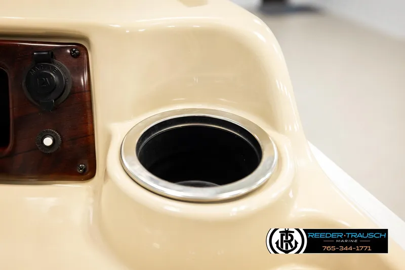 Slide: The Image of Cup holder and control panel on 2018 Misty Harbor 2085 CR boat. - 35