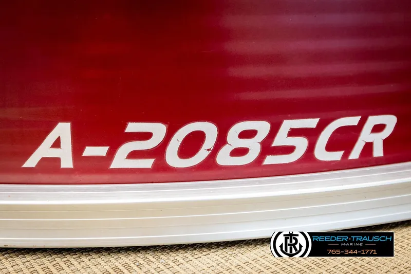 Slide: The Image of Red Misty Harbor 2085 CR boat with model number A-2085CR displayed. - 51