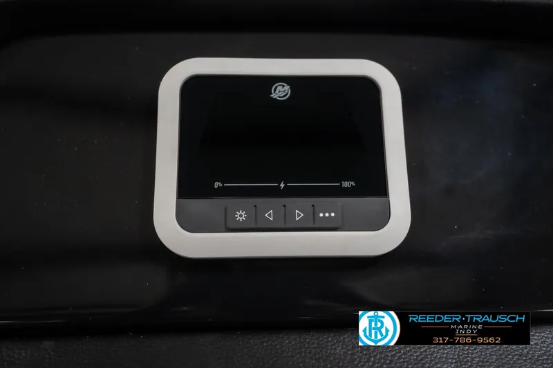 Slide: The Image of 2026 Bennington 20 SSB control panel with digital display and buttons. - 34