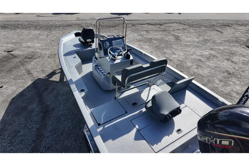 Slide: The Image of 2026 Xpress H20B Bay boat with Garmin system and Yamaha SHO VMAX engine. - 13