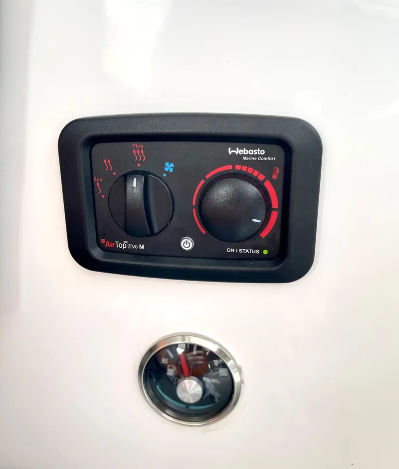 Slide: The Image of Control panel of a 2019 Jeanneau NC 895 boat with Webasto heating system. - 14