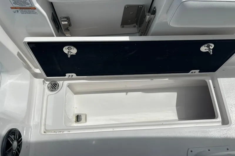 Slide: The Image of Open storage compartment on 2026 Sea Fox 268 Commander boat interior. - 20