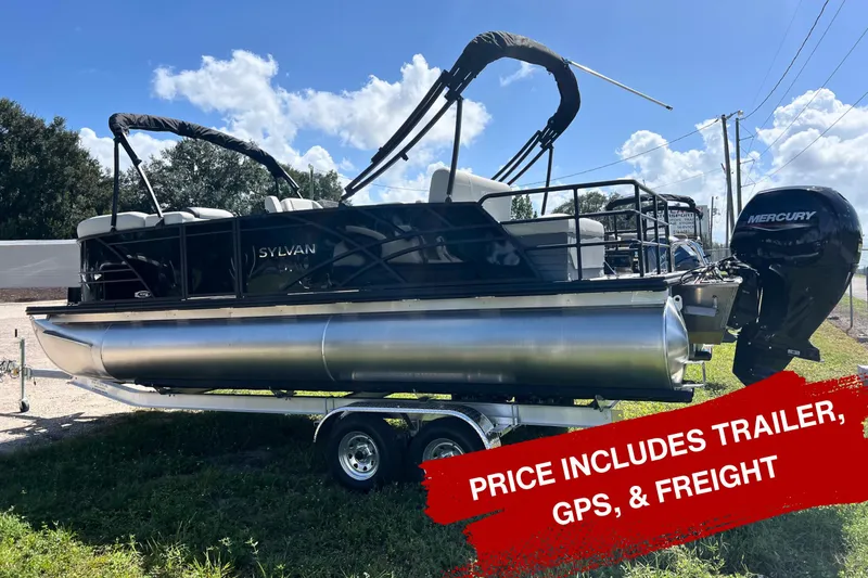 The Image of 2026 Sylvan MIRAGE 822 CLZ DH pontoon boat with trailer, GPS, and freight included. - 0