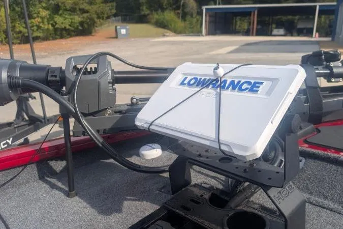 Slide: The Image of 2022 Tracker Pro Team 190 TX Tournament Edition with Lowrance fishfinder on deck. - 4