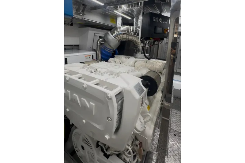 Slide: The Image of Engine room of 2026 Astondoa 66 Fly yacht with MAN engine. - 42