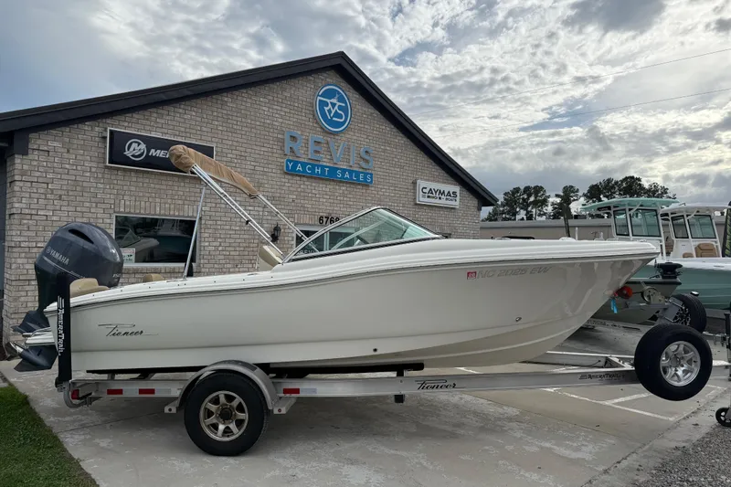 Slide: The Image of 2017 Pioneer 197 Venture boat at Revis Yacht Sales dealership. - 1