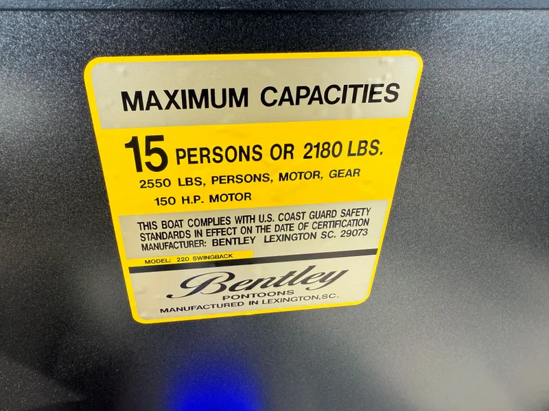 Slide: The Image of Bentley Pontoons Legacy 115HP Swingback Pontoon 2026 - 13