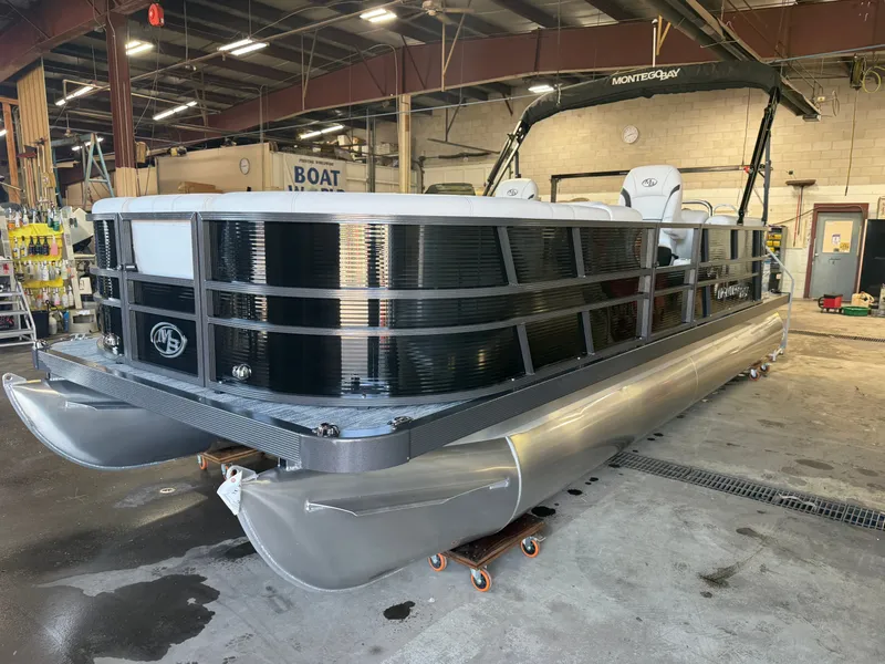 Slide: The Image of Montego Bay 8522 Quad Lounger BR Deluxe Pontoon & Honda 4-Stroke EFI 2026 - 33