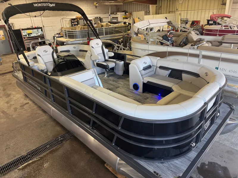 Slide: The Image of Montego Bay 8522 Quad Lounger BR Deluxe Pontoon & Honda 4-Stroke EFI 2026 - 43