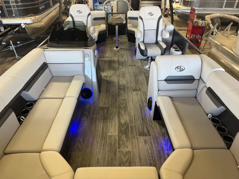 Slide: The Image of Montego Bay 8522 Quad Lounger BR Deluxe Pontoon & Honda 4-Stroke EFI 2026 - 5