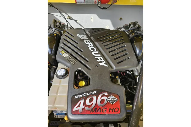 Slide: The Image of Mercury MerCruiser 496 MAG HO engine in 2007 Baja 26 Outlaw boat. - 99