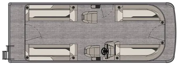 Slide: The Image of Avalon Venture 85 25' Quad Lounge Triple-Toon - IN STOCK 2026 - 28