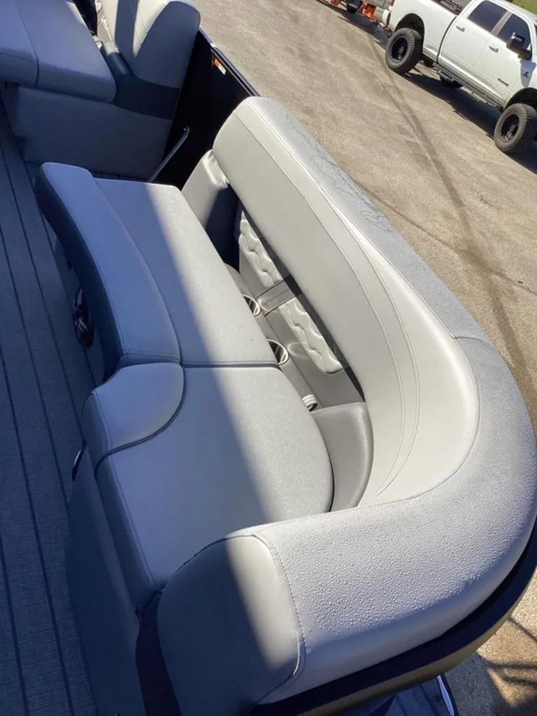 Slide: The Image of Interior of SunCatcher Fusion 324SS 2026 with gray seating. - 15