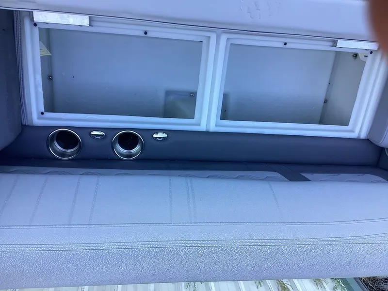 Slide: The Image of Interior of SunCatcher Fusion 324SS 2026 with seating and speakers. - 22