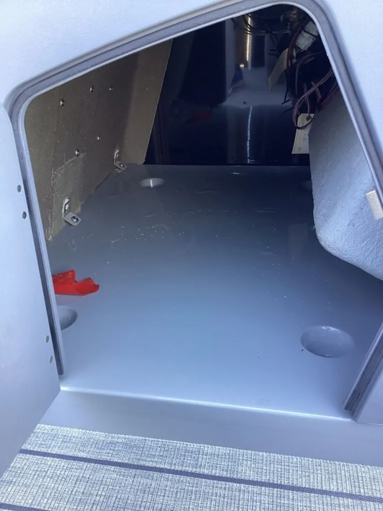 Slide: The Image of Interior of SunCatcher Fusion 324SS boat, model year 2026. - 28