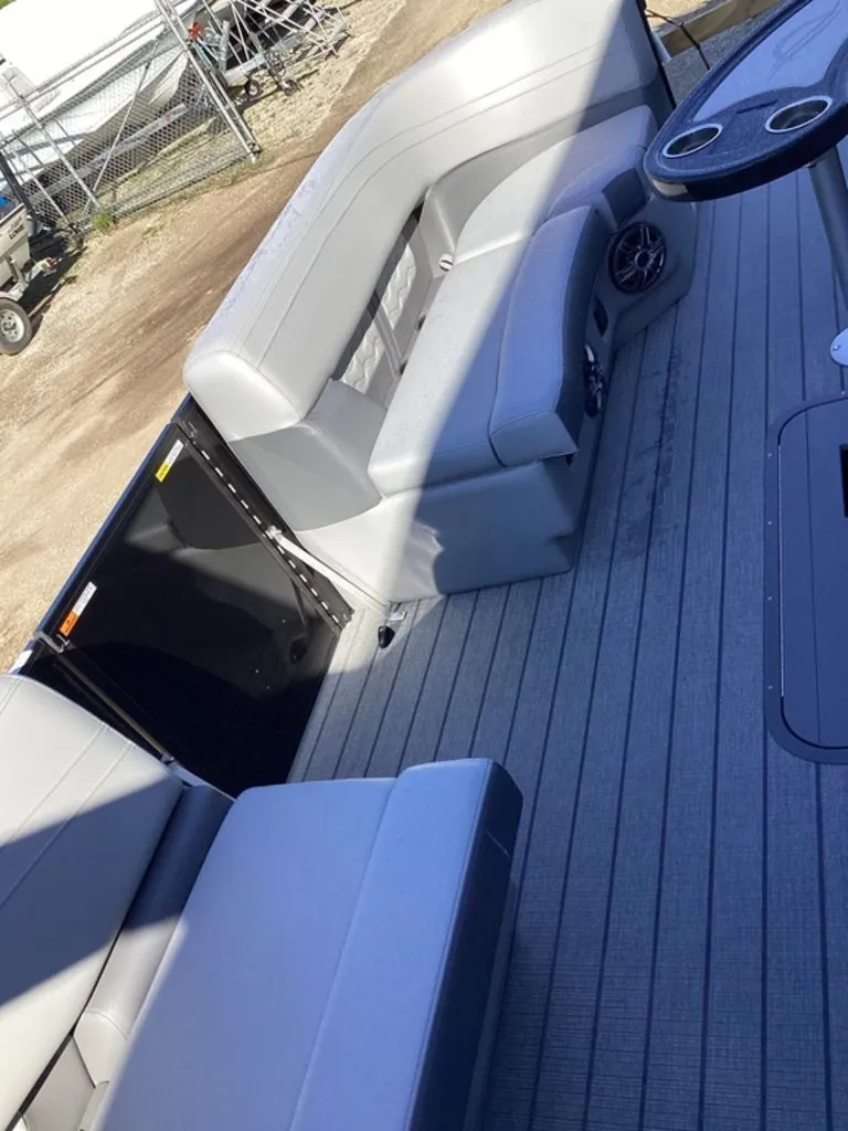 Slide: The Image of Interior of SunCatcher Fusion 324SS boat, model year 2026. - 29