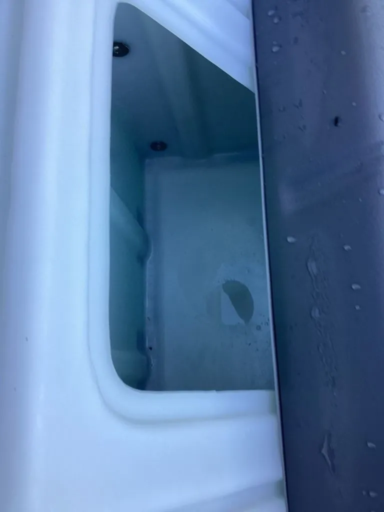 Slide: The Image of Interior view of SunCatcher Fusion 324SS boat, model 2026. - 43