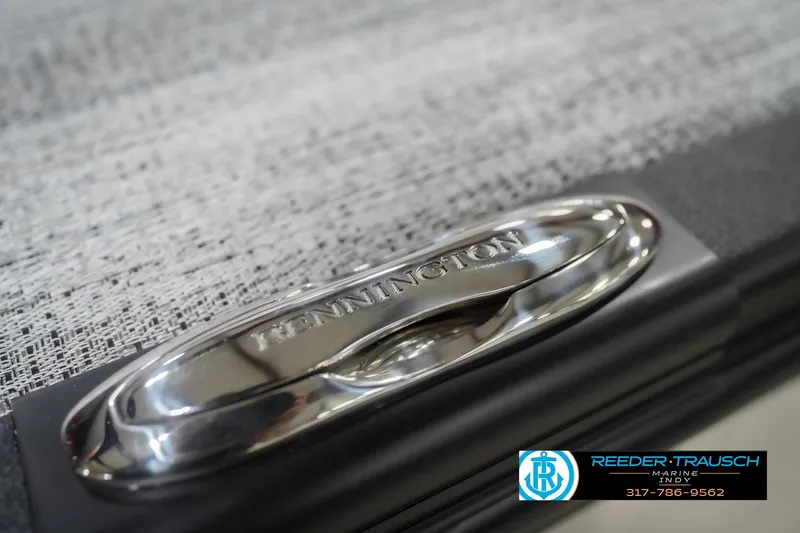 Slide: The Image of Close-up of 2026 Bennington 22 SLJ logo on textured surface. - 60