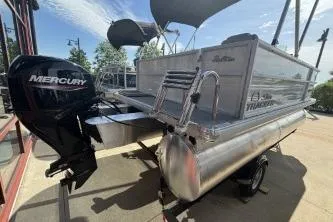 Slide: The Image of 2026 Sun Tracker Party Barge 16 DLX with Mercury engine - 5