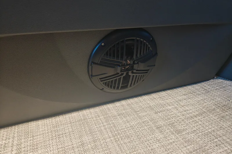 Slide: The Image of Speaker on 2026 Sun Tracker Party Barge 20 DLX pontoon boat interior. - 22