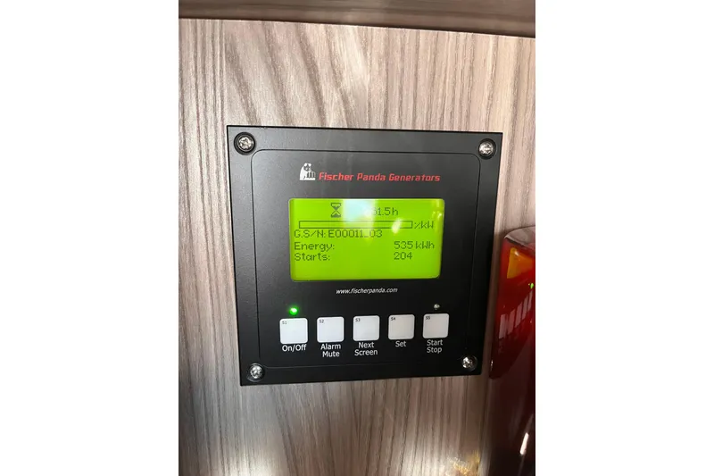 Slide: The Image of Fischer Panda generator control panel on 2024 Galeon 425 HTS yacht. - 34