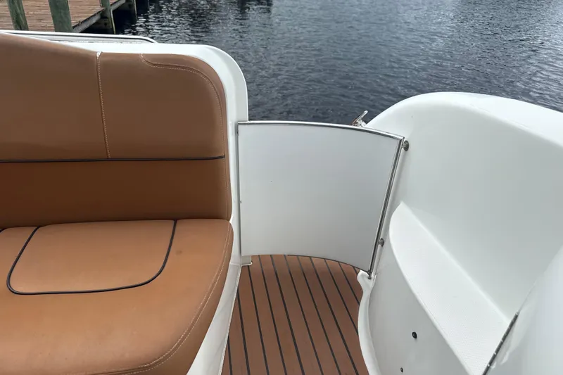 Slide: The Image of 2009 Formula 40 Performance Cruiser interior with storage and control panel. - 11