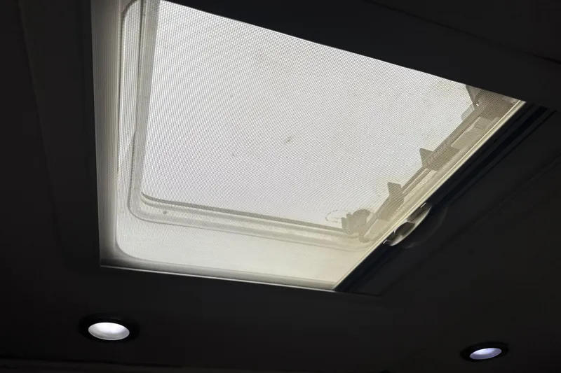 Slide: The Image of Light switch on wooden panel, 2009 Formula 40 Performance Cruiser interior. - 58