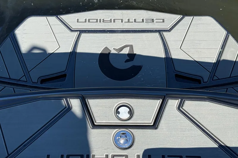 Slide: The Image of 2026 Centurion Ri230 boat deck with logo, featuring sleek design and modern detailing. - 20