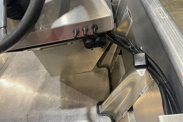 Slide: The Image of Interior view of 2025 Blazer SS 17' with control panel and wiring. - 6