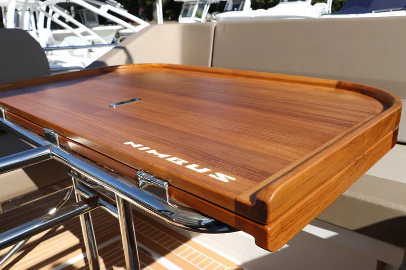 Slide: The Image of Stainless steel sink in a modern Nimbus T11 2025 boat kitchen. - 18