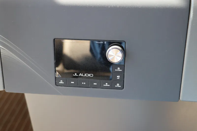 Slide: The Image of Open wooden cabinet in 2025 Nimbus T11, showcasing interior storage space. - 40